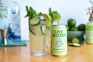 KT Happy Hour: 3-ingredient Cucumber Kombucha Gimlet