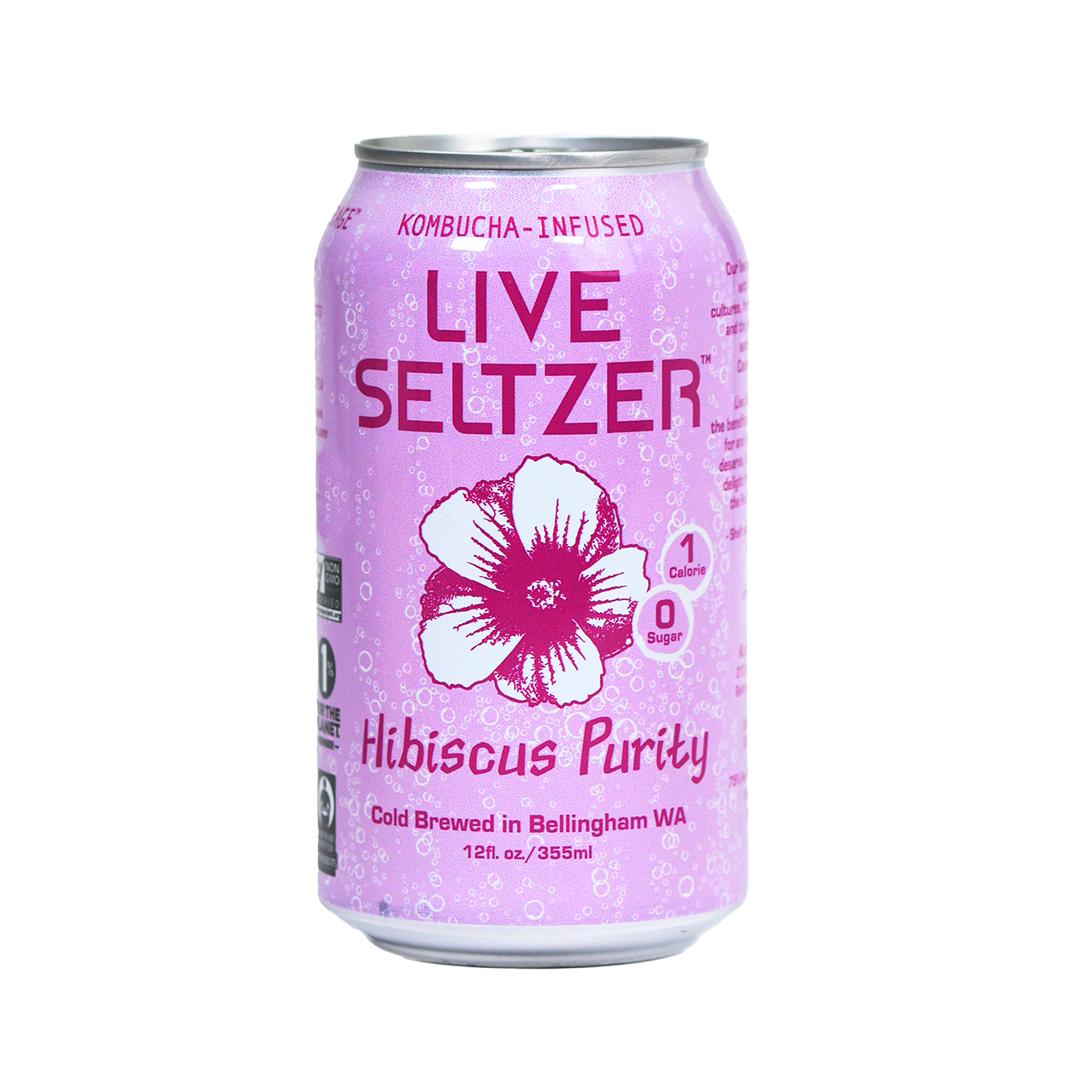 Load image into Gallery viewer, Hibiscus Purity Live Seltzer (case of 12)
